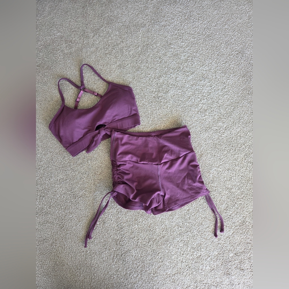 Dark Purple Ryderwear Shorts Set